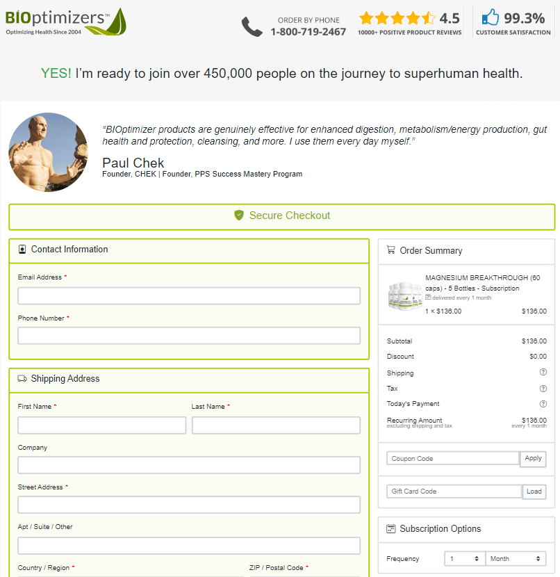 magnesium breakthrough order page